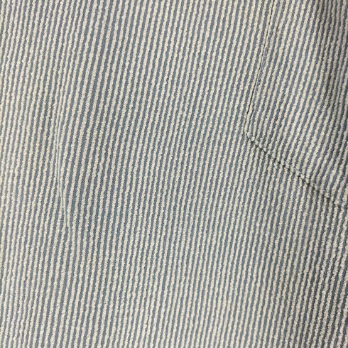 シアーズ Sears 60S ナイロン混 ストライプ ヘンリーネックシャツ メンズ import:L
