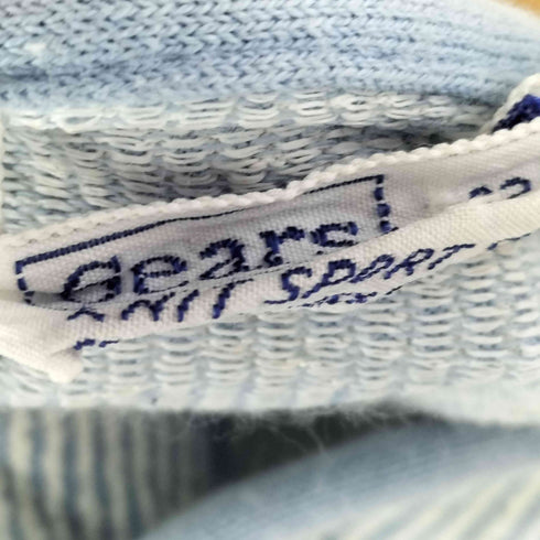 シアーズ Sears 60S ナイロン混 ストライプ ヘンリーネックシャツ メンズ import:L