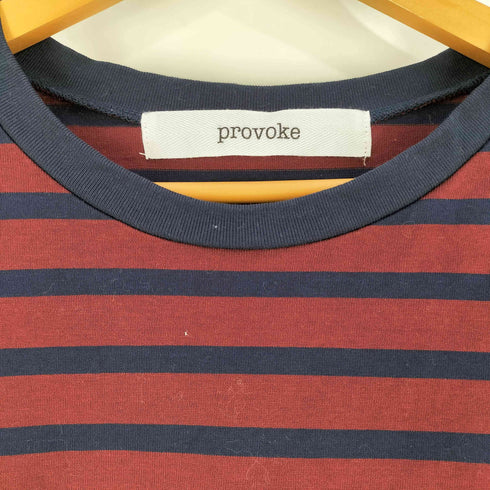 プロボーク provoke fastener arrange border po:カットソー レディース FREE
