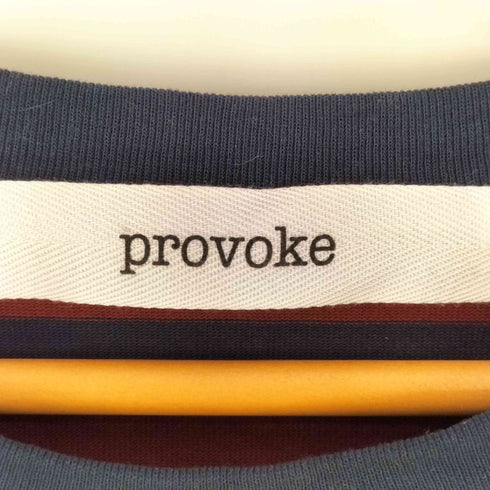 プロボーク provoke fastener arrange border po:カットソー レディース FREE
