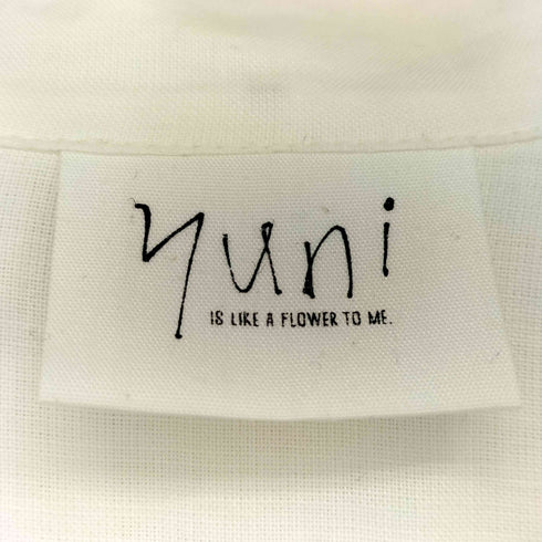 ユニ yuni リネン オープンカラー シャツワンピース レディース FREE