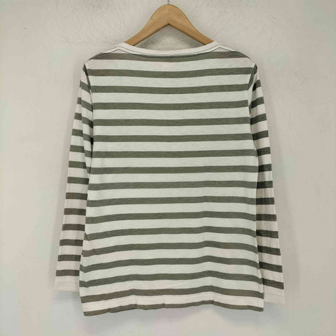 エムエイチエル MHL. ボーダー クルーネック ロングスリーブ Tシャツ レディース JPN:2