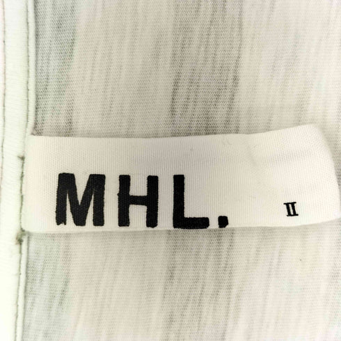 エムエイチエル MHL. ボーダー クルーネック ロングスリーブ Tシャツ レディース JPN:2