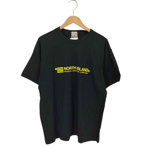 COMPASS 両面プリントTシャツ 袖裾シングルステッチ メンズ LL