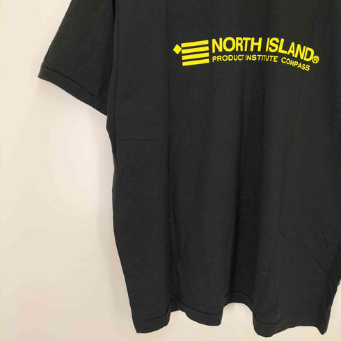 COMPASS 両面プリントTシャツ 袖裾シングルステッチ メンズ LL