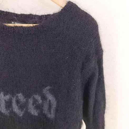 アールニューボールド R.NEWBOLD モヘヤ混 greed ロゴニット メンズ M