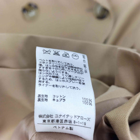 ビューティーアンドユースユナイテッドアローズ BEAUTY & YOUTH UNITED ARROWS ライナー付レギュラートレンチコート レディース JPN:M