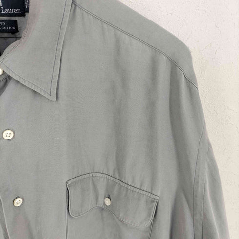 ポロバイラルフローレン Polo by RALPH LAUREN BENFORD シルクコットン L/S シャツ メンズ XL