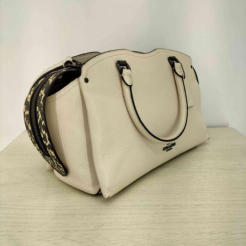 コーチ COACH Drew Satchel With Snakeskin Detail 2way ショルダー ハンドバッグ レディース