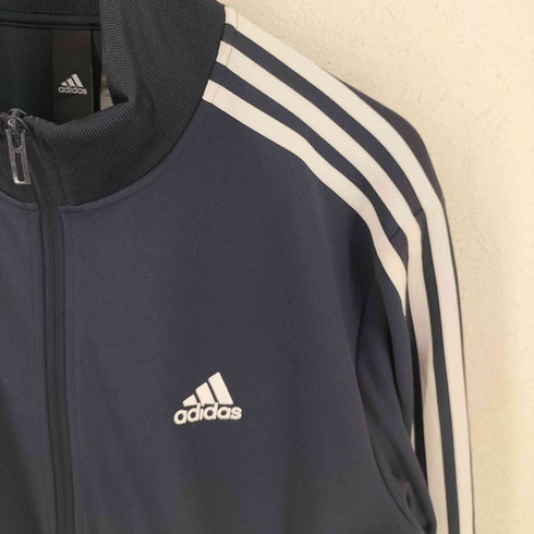 アディダス adidas スリーストライプス レギュラーフィット ダブルニット トラックトップ メンズ L