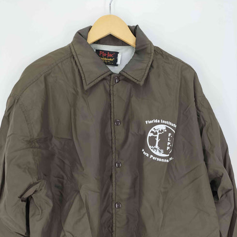 プラジャック Pla-Jac USA製 フロントプリント ナイロン コーチ ジャケット メンズ import:XL