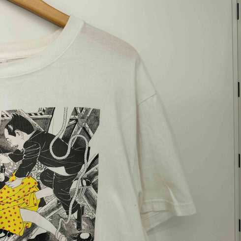 VVEAR HORROR 大正ロマン ホラー漫画 グロ クルーネック Tシャツ メンズ