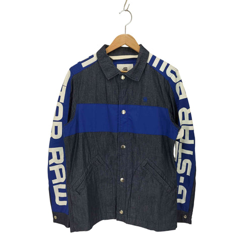 ジースターロー G-STAR RAW setscale pm coach overshirt 切替 デニムシャツ メンズ import:M