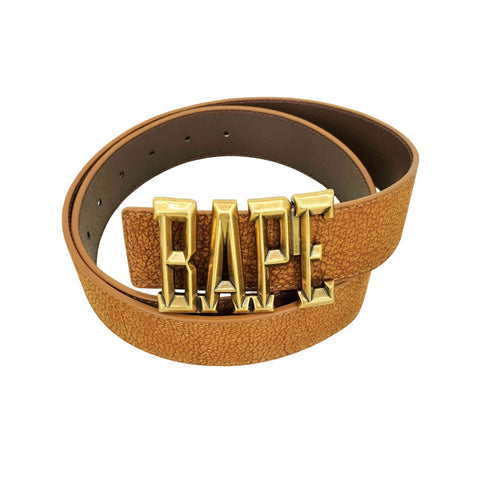 アベイシングエイプ A BATHING APE 26ss REVERSIBLE LEATHER BELT メンズ