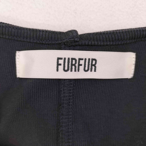 ファーファー furfur ピグメントロゴ刺繍ワンピース レディース ONE SIZE