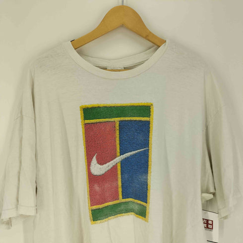 ナイキ NIKE 90S 白タグ フロント バックロゴプリント S/S Tシャツ メンズ import:XL