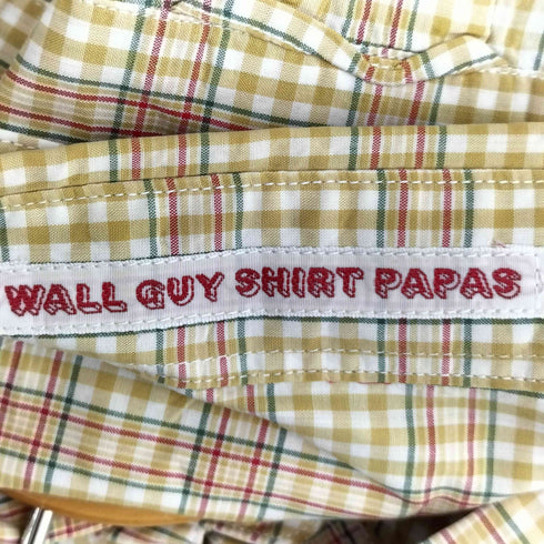 パパス papas WALL GUY SHIRT 長袖チェックシャツ メンズ import:M