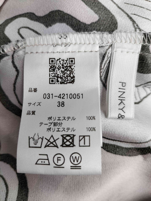 ピンキーアンドダイアン Pinky&Dianne アブストラクトリーフプリントブラウス レディース JPN:38