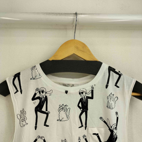カールラガーフェルド Karl Lagerfeld 総柄プリント タンクトップ メンズ import:S