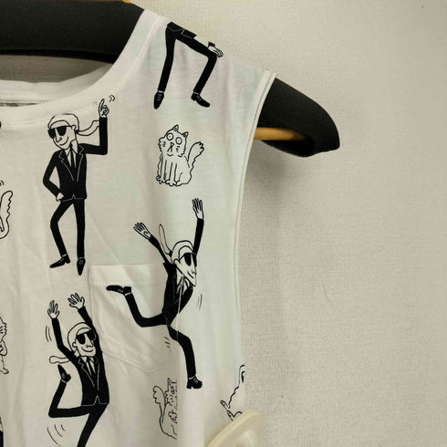 カールラガーフェルド Karl Lagerfeld 総柄プリント タンクトップ メンズ import:S