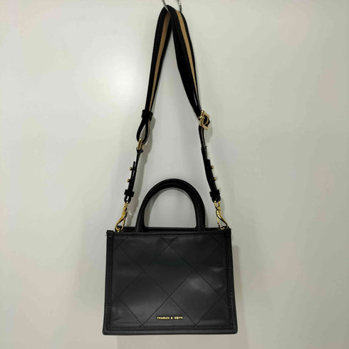 チャールズアンドキース CHARLES&KEITH キルテッド ダブルハンドル トートバッグ 2way レディース