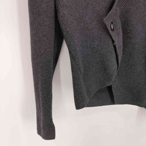 ザラ ZARA ウール混 アシンメトリー ボタン カーディガン レディース import:S