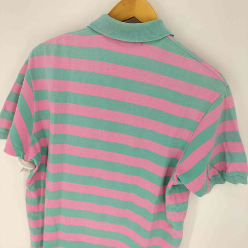 ポロバイラルフローレン Polo by RALPH LAUREN ポニー 刺繍 ボーダー S/S ポロシャツ メンズ import:M