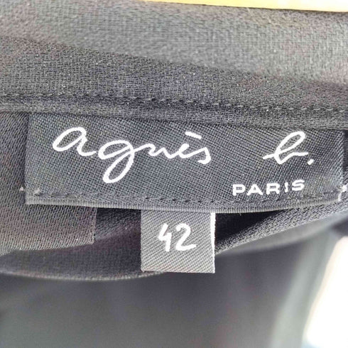 アニエスベー agnes b. PARIS ボタン プリーツ スカート レディース 42