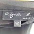 アニエスベー agnes b. PARIS ボタン プリーツ スカート レディース 42