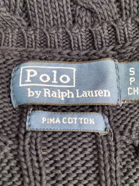 ポロバイラルフローレン Polo by RALPH LAUREN スモールポニー刺繍 ケーブル コットンニット レディース JPN:S
