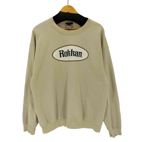 ロッカンオーシー ROKKAN OC ロゴ刺繍クルーネックスウェット メンズ import:L