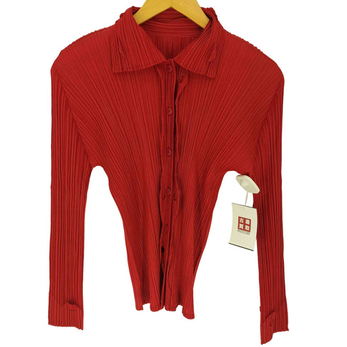 プリーツプリーズイッセイミヤケ PLEATS PLEASE ISSEY MIYAKE 超音波カッティング プリーツ カーディガン レディース JPN:3