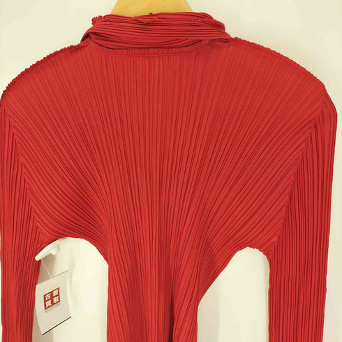 プリーツプリーズイッセイミヤケ PLEATS PLEASE ISSEY MIYAKE 超音波カッティング プリーツ カーディガン レディース JPN:3