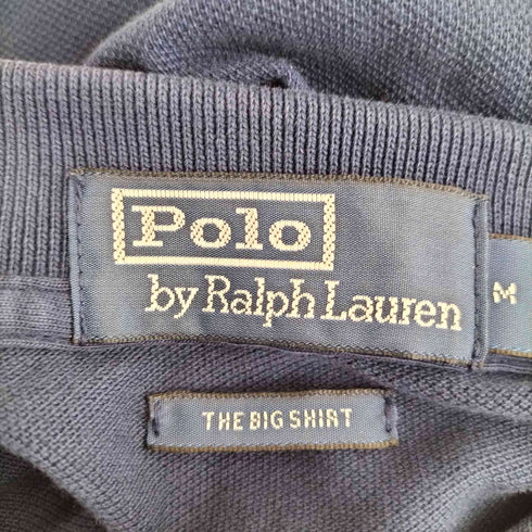 ポロバイラルフローレン Polo by RALPH LAUREN 現行タグ THE BIG SHIRT ポニー刺繍 ポケット ポロシャツ メンズ import:M