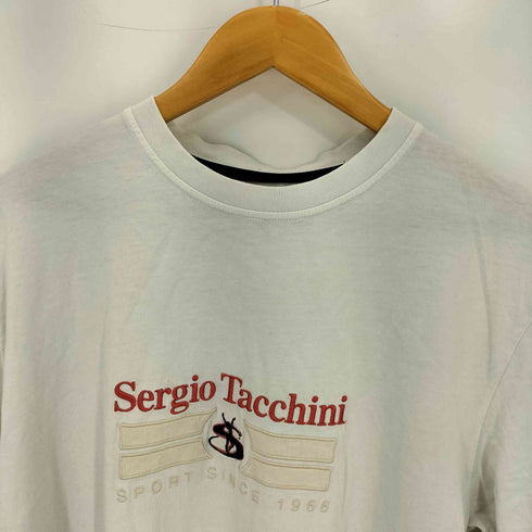 セルジオタッキーニ SERGIO TACCHINI ロゴ刺繍 クルーネック 半袖Tシャツ メンズ import:XL