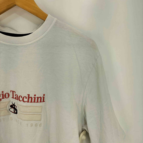 セルジオタッキーニ SERGIO TACCHINI ロゴ刺繍 クルーネック 半袖Tシャツ メンズ import:XL