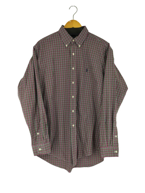 ラルフローレン RALPH LAUREN classic fit スモールポニー刺繍 BD チェック柄 L/S シャツ メンズ import:L