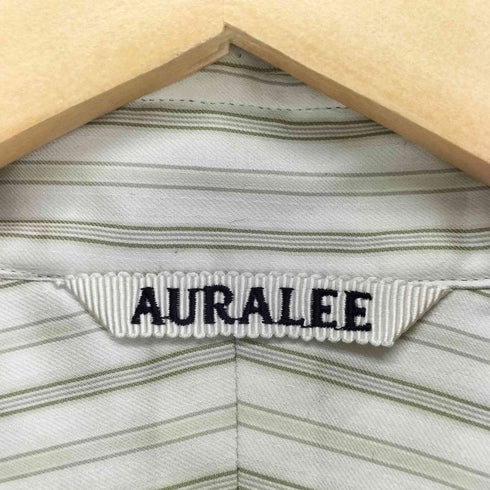 オーラリー AURALEE 26SS COTTON SILK STRIPE SHIRT メンズ 4