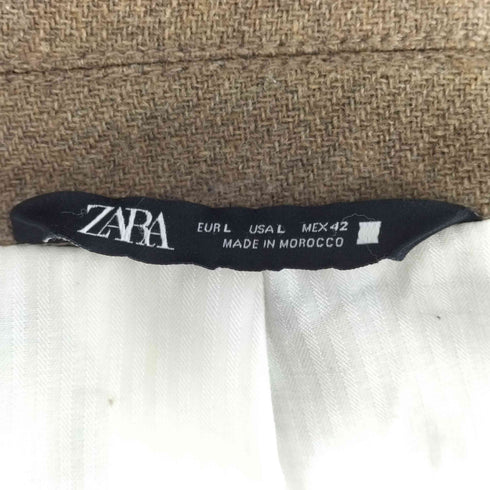 ザラ ZARA ダブルブレストチェスターコート メンズ import:L