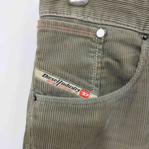 ディーゼル DIESEL 00s Y2K ブーツカット フレア コーデュロイ パンツ レディース 27