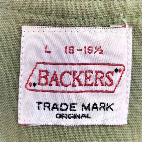 バッカーズ Backers リネン艮 ワークベスト メンズ import:L