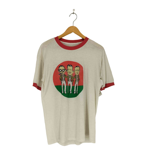 USA製 プリントリンガーTシャツ メンズ