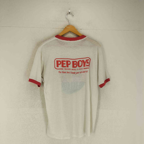 USA製 プリントリンガーTシャツ メンズ