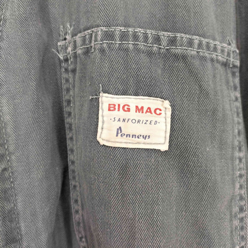 ビッグマックジェイシーペニー BIG MAC JCPenney セミオートマチックTALON 60S~70S HBT ヘリンボーンツイルつなぎ メンズ 46L