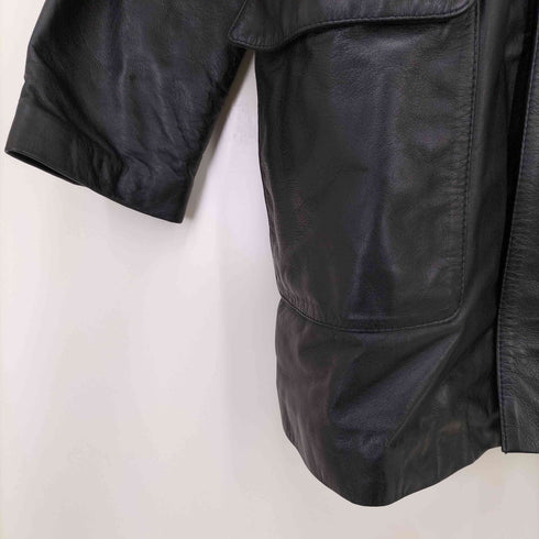 lamb leather ラムレザー フーデッドコート メンズ