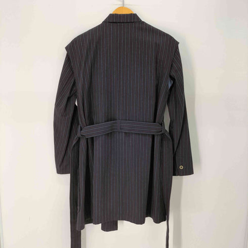 イオ io ボーダー切替 L/S シャツ ベスト 2ピース セット レディース JPN:2