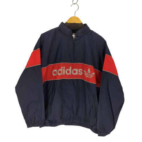 アディダス adidas 00s 万国旗タグ ロゴプリントナイロンアノラック メンズ M