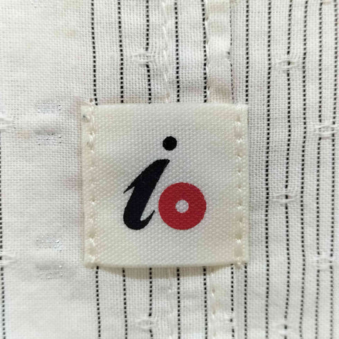 イオ io ラメ ストライプ ボーダー ギャザー フリル ワンピース レディース JPN:2