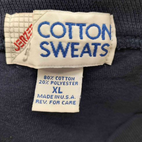 ジャージーズ JERZEES 80-90S USA製 COTTON SWEATS 無地 ブランク コットン スウェット メンズ import:XL
