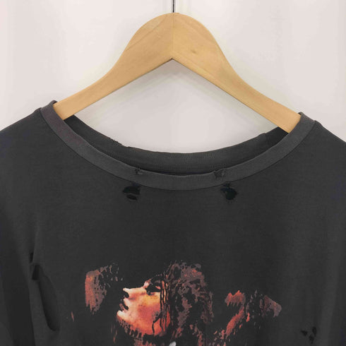 OTHER ダメージ加工 イラストプリント クルーネックTシャツ Y2K メンズ